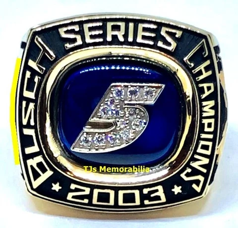 2003 NASCAR BUSCH SERIES CHAMPIONS CHAMPIONSHIP RING HENDRICK RACING VICKERS 10K Cover