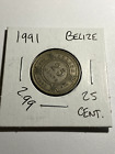 1991 Belize 25 cents