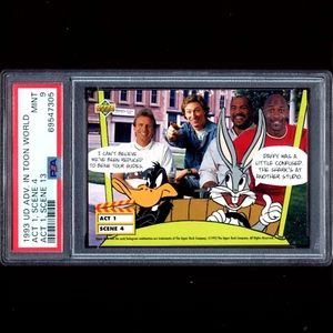 1993 NBA Upper Deck Adventures In Toon World A1 S4 Michael Jordan PSA 9 MINT - Picture 1 of 4