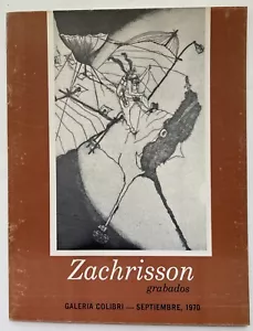 Julio Zachrisson Grabados Art Expo Catalog Colibri Puerto Rico Pamphlet 1970 - Picture 1 of 4