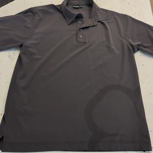 Black Clover Golf Live Lucky Polo Shirt Mens XLarge Gray Performance Activewear - Picture 1 of 12