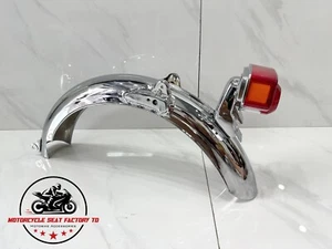 Honda CL50 CL70 CL65 Rear Fender Chrome Mudguard Tail Light CD50 SS50 M SS50Z. - Picture 1 of 15