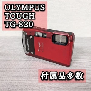 Olympus Tough TG-820 Waterproof Digital Camera Red Used - Picture 1 of 10