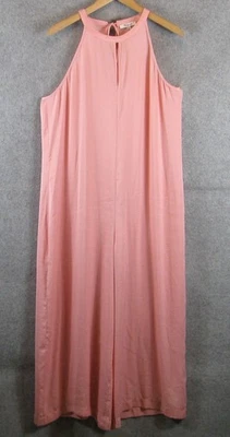 Madewell Womens Keyhole Wide-Leg Jumpsuit Size Large Pink Icing NWT - Image 1 of 4