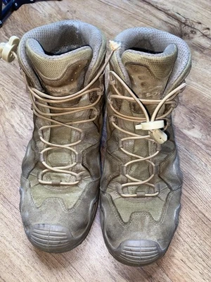 Lowa туристические ботинки мужской желтовато-коричневый Gore-Tex тактический открытый шнурует вверх читать Desc - Изображение 1 из 4