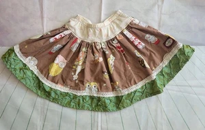 Falda de Otoño Persnickety Niñas Talla 6 Búhos Multi Tela Hecha en EE. UU. - Imagen 1 de 15