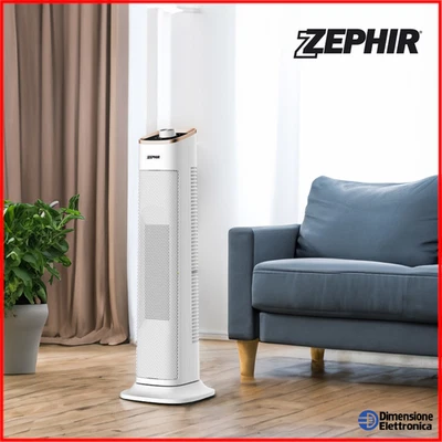 Termoventilatore Ceramico Oscillante con Termostato Timer ZEPHIR  a Torre 2000w - Immagine 1 di 4