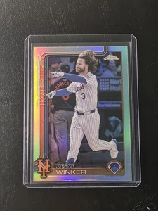 2025 Topps Chrome Jesse Winker #180 Refractor Mets - Picture 1 of 2