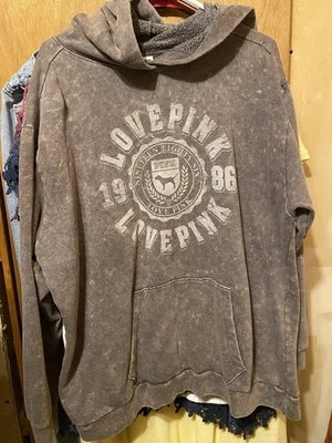 Sudadera con Capucha Victorias Secret ROSA Logo Marrón XXL Foto 1 de 3