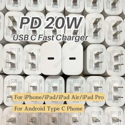 Lote Para Samsung S25 24 23 22 21 20W USB C Tipo C Adaptador de Corriente Cargador Rápido Cubo Foto 1 de 4