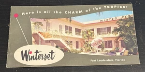 50er Jahre Winter Set Apartments Fort Lauderdale Florida Prospekt Heft - Bild 1 von 8