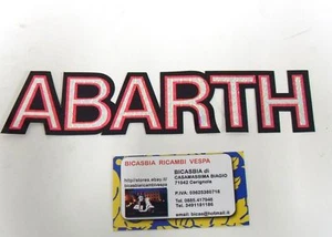 ADESIVO ABARTH ROSSO BIANCO NERO - Picture 1 of 1