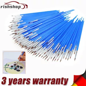 50X Acryl Aquarell Pinsel Set Feine Detail Für Modellbau Malpinsel Acrylfarben - Bild 1 von 9