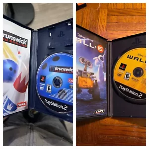 Playstation 2 ~ Two Game Bundle ~ CIB & TESTED ~ Brunswick Pro Bowling & Wall•E - Picture 1 of 14