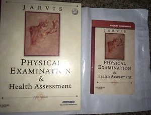 Set of 2 PHYSICAL EXAM & HEALTH ASSESSMENT Jarvis 5th ed TEXT & POCKET companion - Picture 1 of 3