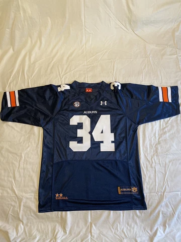 Auburn Tigers Mens Under Armour Bo Jackson Jersey #34 NCAA Men’s Size XL / 50 Cover