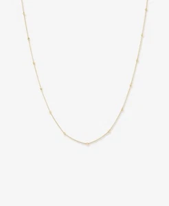 MICHEAL HILL 45cm (18") 2mm-2.5mm Width Adjustable Necklace in 10kt Yellow Gold - Picture 1 of 6