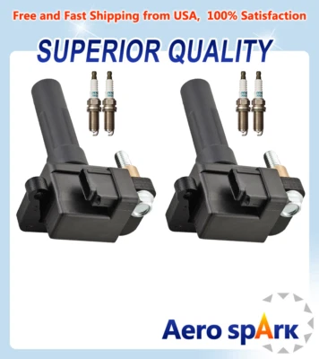 Bobina de encendido y bujía de iridio Denso para Subaru Impreza Forester 2,5 L UF665 Foto 1 de 3