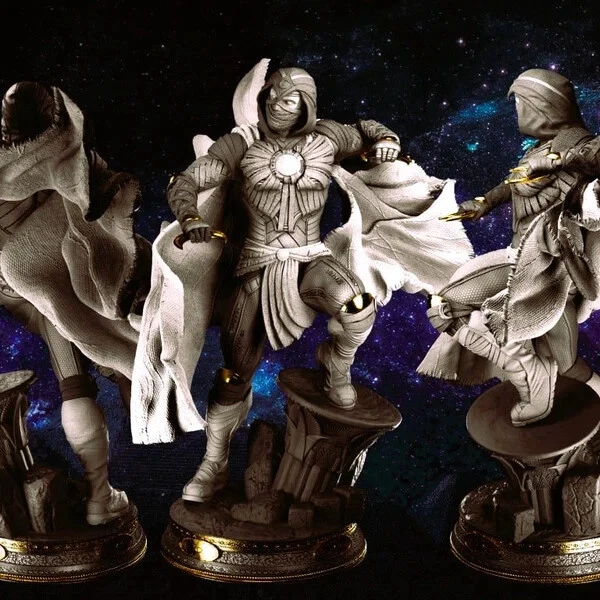 ¡Kit modelo estatua escultura caballero luna opciones de tamaño! Sin pintar/sin montar Foto 1 de 1