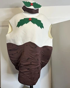 Mens Womens Christmas Plum Pudding Costume Fancy Dress Adult Halloween (marks) - Picture 1 of 8