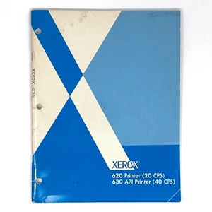 Operator's Guide - Xerox 620 630 API Printer 20 CPS 40 CPS 610P72456 - Picture 1 of 11