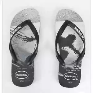 NWT HAVAIANAS Kids Surfer Photoprint Sandals Flip Flops (11/12C)  - Picture 1 of 5