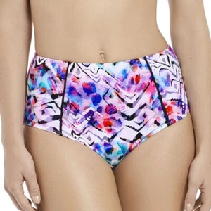 Fantasie Swimwear Malundi High Rise Bikini Brief/Bottoms Multi 6450 - Picture 1 of 6