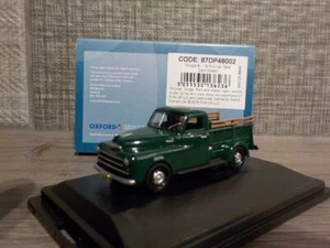 Modelo de coche, camioneta Dodge B-1B 1948 verde oscuro, 1/87 nuevo Oxford 87DP48002 - Imagen 1 de 4