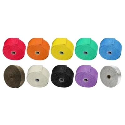 Car Motorcycle Exhaust Wrap Pipe Header Heat Insulation Roll Tape 5M Wrap Tape - Image 1 of 4