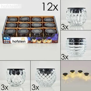 LED Deko Lampen 12er Set Garten Außen Tisch Balkon Terrassen Beleuchtung Solar - Bild 1 von 10