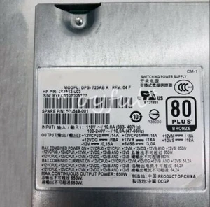 650W Power Supply 482513-003 508548-001DPS-725AB-A For HP Z600 Workstation - Afbeelding 1 van 1