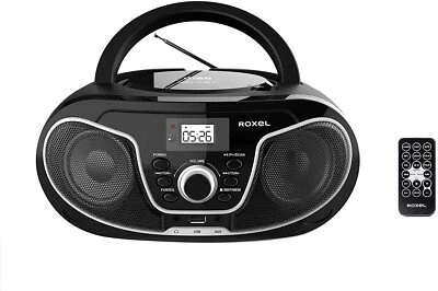 Roxel RCD-S70BT Boombox CD Player with BT, AUX, CD, USB and MORE! - Image 1 of 4
