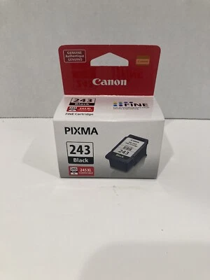GENUINE Canon PIXMA PG-243 Black Ink Cartridge - New - Factory Sealed - Image 1 of 4