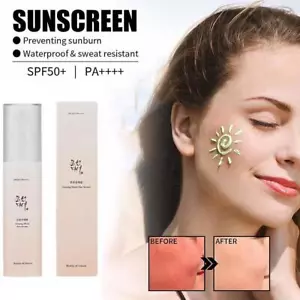 Protector solar facial SPF50 1,7 fl extracto de ginseng coreano cuidado de la piel calmante y nutritivo - Imagen 1 de 8