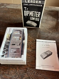 Niesprawdzony - Leader Electronics LDM-815 Tr Dip Meter Amatorskie radio szynkowe DARMOWA WYSYŁKA - Zdjęcie 1 z 4