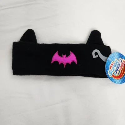 Batman Batgirl DC Superhero Headband Black Purple Ears Youth - Image 1 of 4