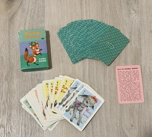 Vintage Whitman Tier Rommé Mini 2,5" Kartenspiel Western Druck komplett - Bild 1 von 11