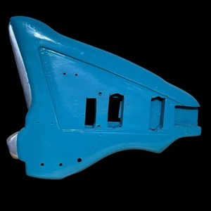 Custom Teal Gitarrenkörper Rohling Holz & Aluminium Hybrid Prototyp 6lb13oz 22x15 - Bild 1 von 15