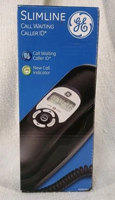 Teléfono GE Slimline 29267GE2 Identificador de llamadas Llamada en espera Indicador de volumen  Foto 1 de 4