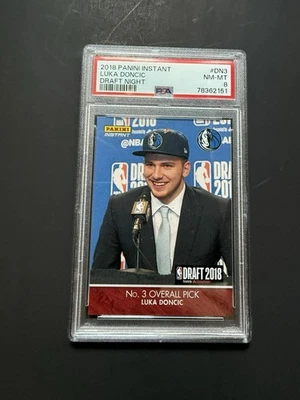 2018-19 Panini Instant LUKA DONCIC RC DRAFT NIGHT #DN3 SP /811 PSA 8 LAKERS RARE - Image 1 of 2
