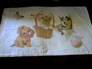 Kissenbezug mit Hunden, Schmetterling, Vintage Sears Rehbock, Standardgröße - Bild 1 von 10
