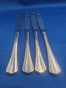Lot of 4 International Lyon SYMMETRY Stainless Dinner Knives 9 1/4" - Picture 1 of 6