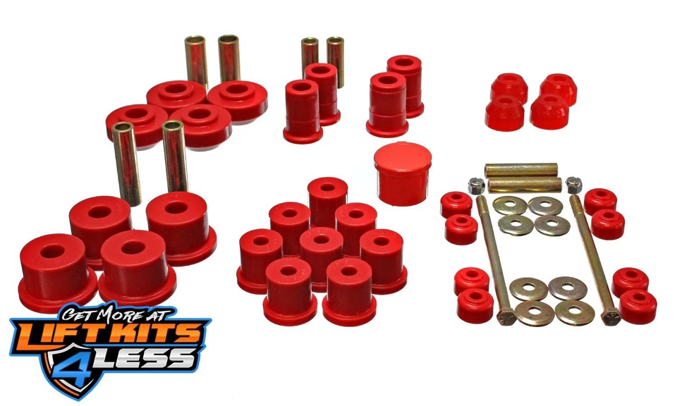 Sistema Energy Suspension Hyper-Flex - Rojo - Incluye Bujes del brazo de control delantero - F Foto 1 de 2