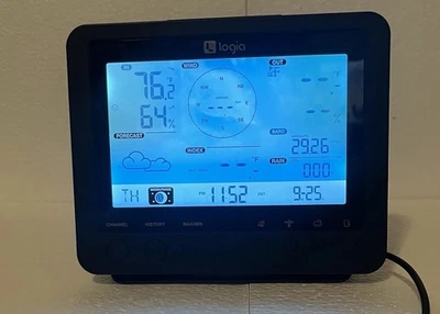 Logia 5-in-1 Wi-Fi Weather Station Screen Only W/AC Adaptor Tested Works - Image 1 of 4