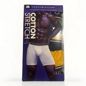 Paquete de 3 calzoncillos boxer Tommy Hilfiger de algodón elástico para hombre talla S ¡NUEVOS EN CAJA! - Imagen 1 de 2