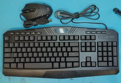 REDRAGON-S101-5 Programmable Gaming Keyboard+Mouse Combo,RGB Backlit US Layout - Image 1 of 4