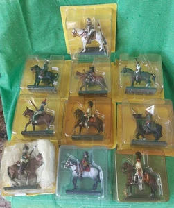 10 SOLDATINI A CAVALLO IN PIOMBO DE AGOSTINI - Picture 1 of 1