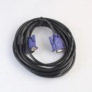 5 Meters VGA Cable Male to Male Monitor Cable Video Adapter Cable with Ferrite - Afbeelding 1 van 11