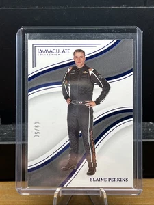 2023 Panini Chronicles Immaculate Collection Blue /50 Blaine Perkins Rookie RC - Picture 1 of 4