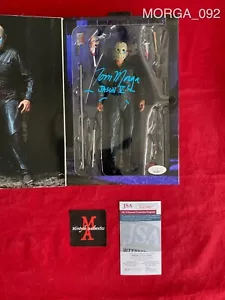 FIGURINA NECA FIRMATA TOM MORGA VENERDÌ 13 PARTE V JASON VOORHEES! JSA COA - Foto 1 di 5